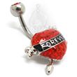 FOREVER Heart Belly Ring