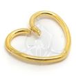 GOLD Clip-On Ring HEART