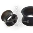 Silicone Flesh Tunnel. BLACK
