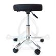 Black leatherette stool