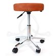 Stool made of Brown Leatherette