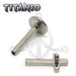 Labret titanio ROSCA INTERNA - CRUZ