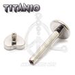 Labret titanio ROSCA INTERNA - CORAZÓN
