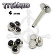 Titanium Labret INTERNAL THREAD – Black Jewelry