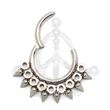 Jeweled Spikes Segmented Hoop