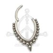 Jeweled Spikes Segmented Hoop