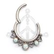 Hearts and Opals Segmented Hoop