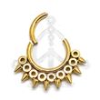 Jeweled Spikes Segmented Hoop