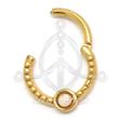 BCR shaped segmented hoop - PINK OPAL