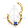 Segmented hoop with BCR shape - BLUE OPAL