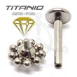 Labret Sol-Bolas (Titanio Rosca interna)