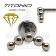 Labret Luna- 5 Bolas (Titanio Rosca interna)