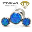 Tragus 3 Ópalos Azules