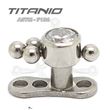 Microdermal JOYA con Bolas - Titanio