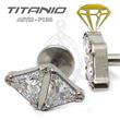 Labret Rombo Joyas – Titanio Rosca Interna