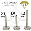 Labret-shaped PUSH-PIN bar