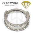 Double segmented hoop jewelry