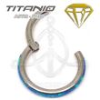 Blue Opal Segmented Hoop