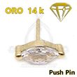 Replacement PUSH IN Petal jewel - 14K