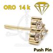 Replacement PUSH IN Triangle jewelry - 14K