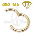 Hinged Segmented Hoop - 14K