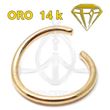 Hinged Segmented Hoop - 14K