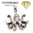 Hoop Charm - Dangling Octopus