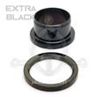 Black Steel Threaded Flesh Tunnel.