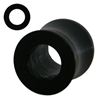 Threaded Flesh Tunnel Black & Clear