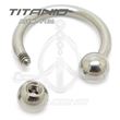 Raw Titanium Circular Barbell