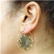 Brass EarRing LOTUS FLOWER
