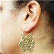 Brass EarRing HEXAGON