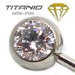 Titanium Jewelled Belly Bar Internal Thread