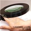 Lámpara-Lupa USB negra