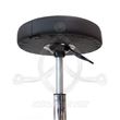 Black leatherette stool