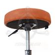 Stool made of Brown Leatherette