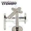 Labret titanio ROSCA INTERNA - CRUZ