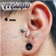 Labret titanio ROSCA INTERNA - HUELLA