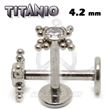 Labret titanio ROSCA INTERNA – Joya Bolas