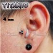 Titanium Labret INTERNAL THREAD – Black Jewelry