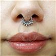 Jeweled Spikes Segmented Hoop