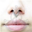 Jeweled Spikes Segmented Hoop