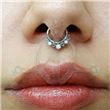 Hearts and Opals Segmented Hoop