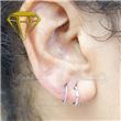Segmented hoop 5 jewels