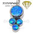 Navel 5 blue opals