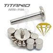 Labret JOYAS Colores con Bolas - Titanio