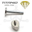 Labret Lágrima Ópalo - Titanio Rosca Interna