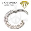Double segmented hoop jewelry
