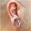 Double Flared Flesh Tube in Surgical Steel.