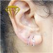 Blue Opal Segmented Hoop